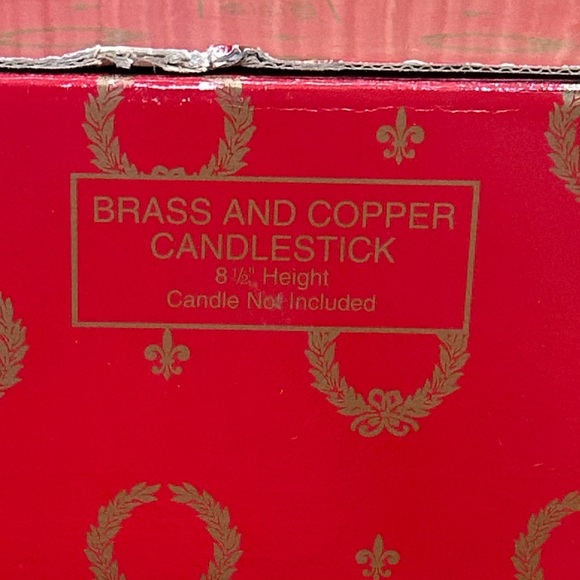 🎄🌟2xHP🌟VTG 1990s Copper & Brass Angel Candlestick Holder Home For Holidays - Picture 11 of 13